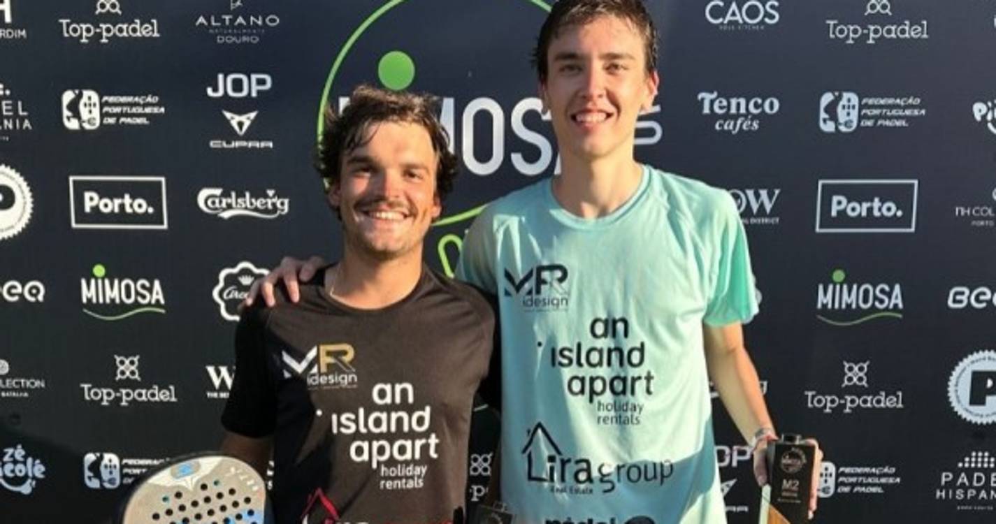 Nuno Bernardino e Martim Solano venceram torneio de padel no continente