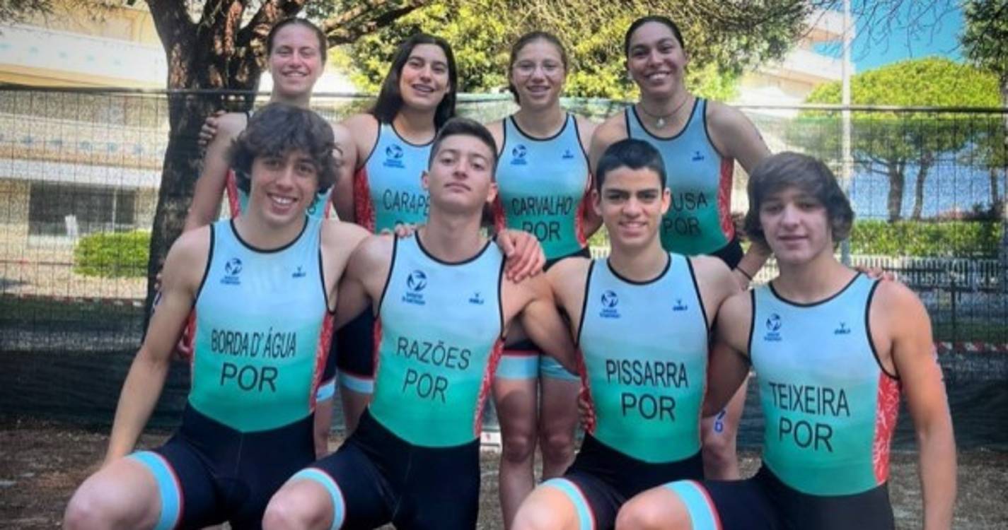 Bernardo Teixeira representou Portugal na Taça da Europa de Triatlo Junior em Itália