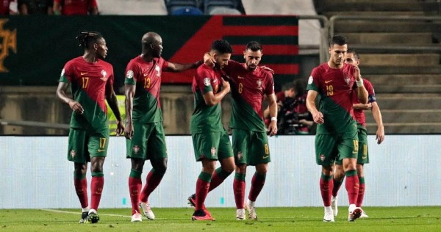 Euro2024: Portugal goleia Luxemburgo por 4-0 ao intervalo