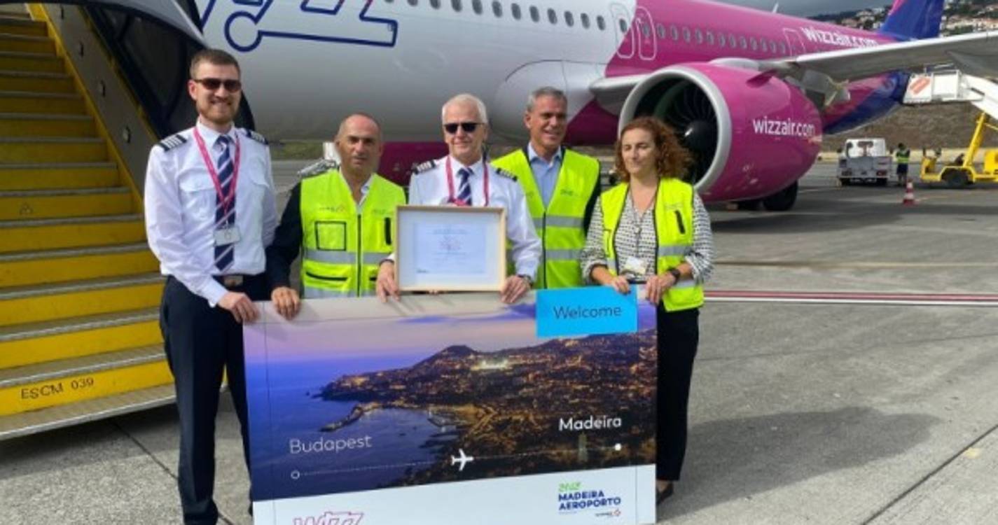 Wizz Air estreia ligação direta entre Madeira e Budapeste