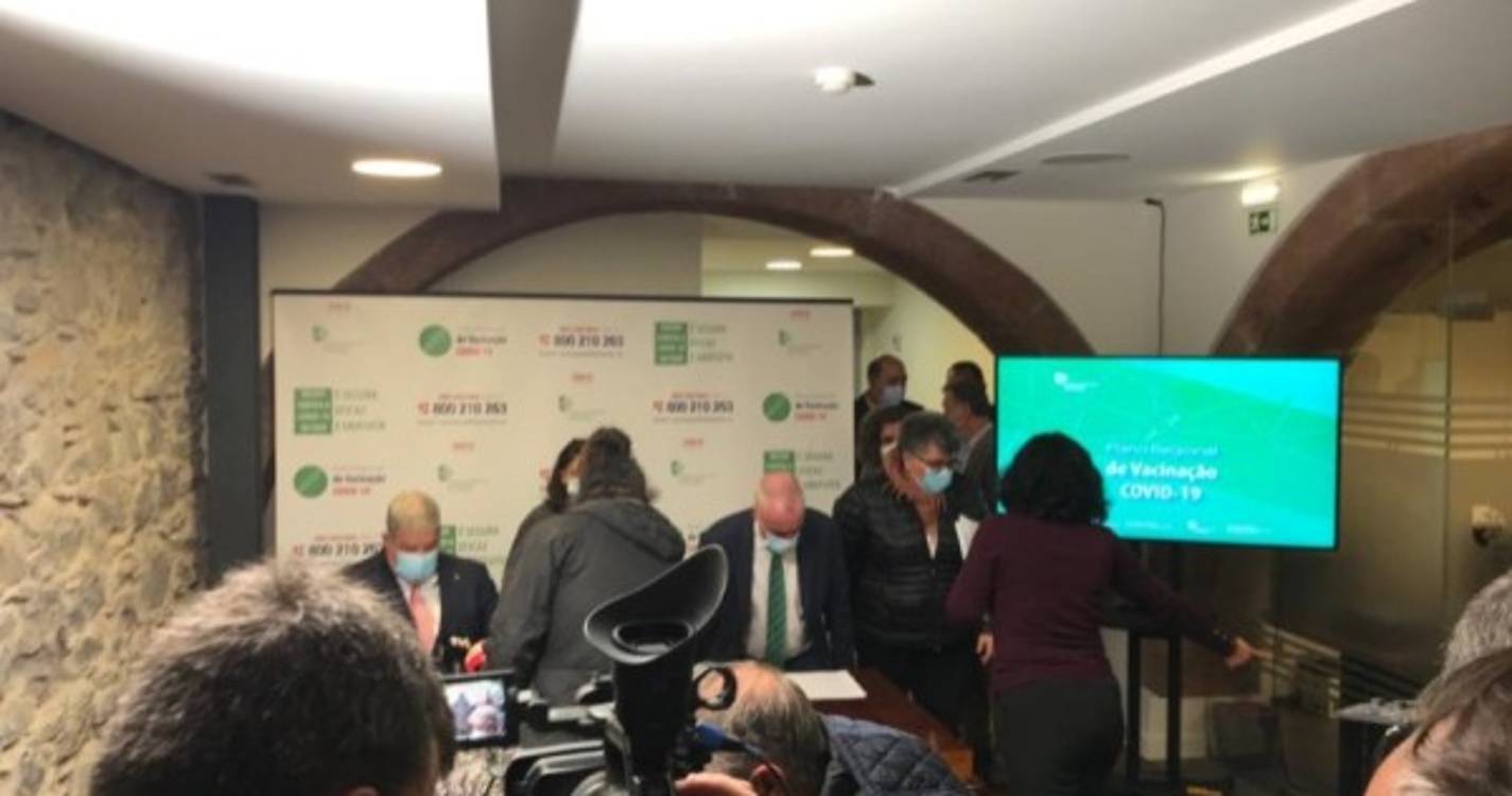 Madeira prevê vacinar 10% da população até final de março