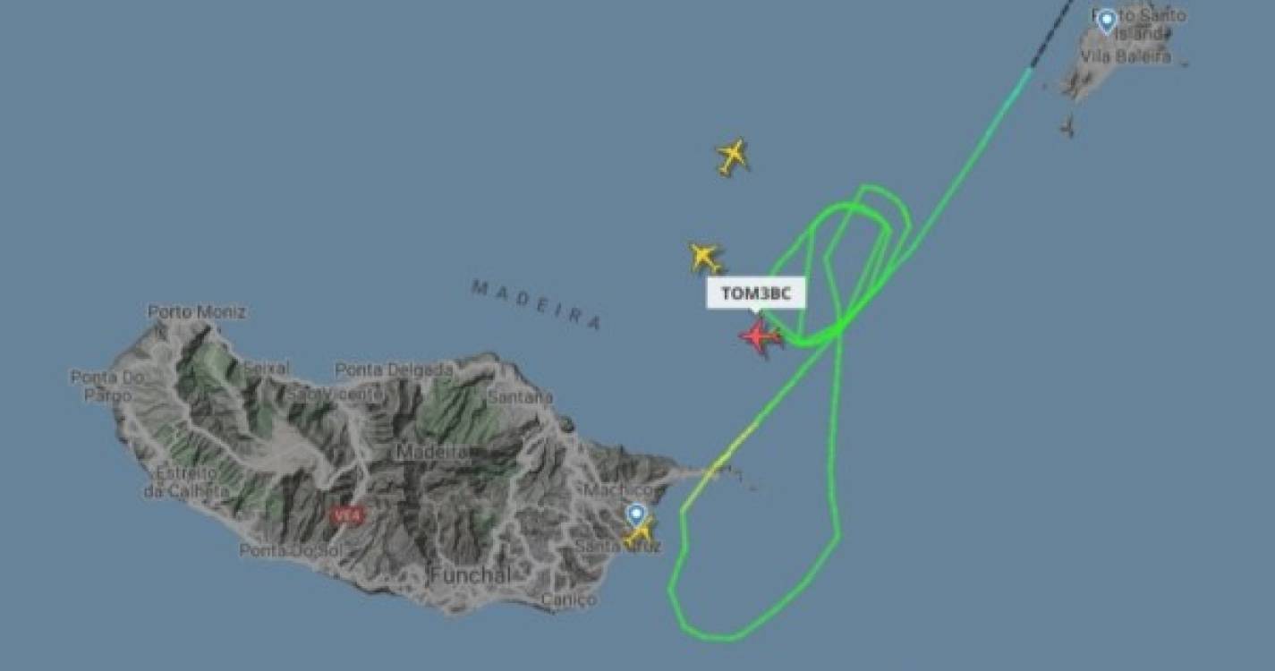 Três aviões às voltas devido aos ventos fortes no Aeroporto da Madeira