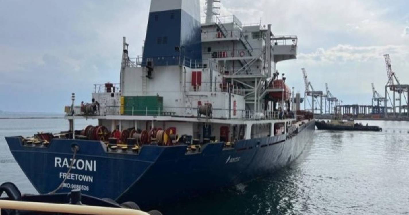Ucrânia: Primeiro carregamento de cereais deixou porto de Odessa