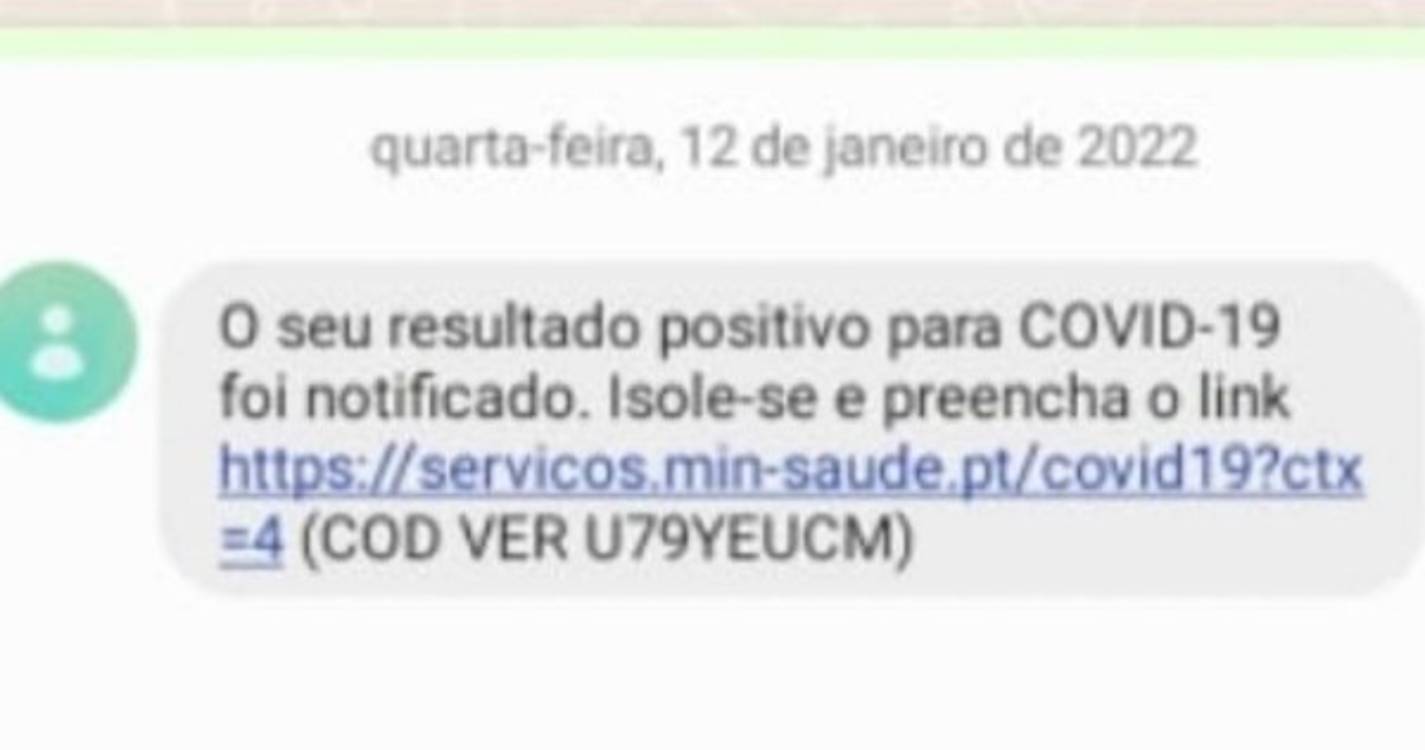 Covid-19: Está a circular uma mensagem fraudulenta
