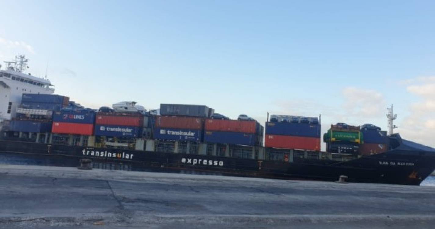Navio da Transinsular bate recorde de carga importada para a Madeira