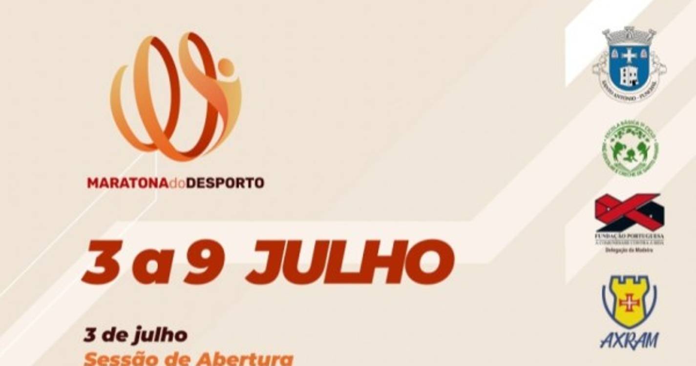 'Maratona do Desporto de Santo António' arranca a 3 de julho
