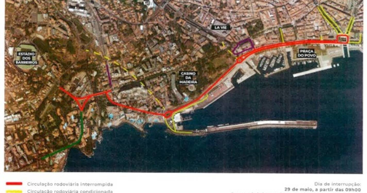 Rampa dos Barreiros motiva interrupções no trânsito