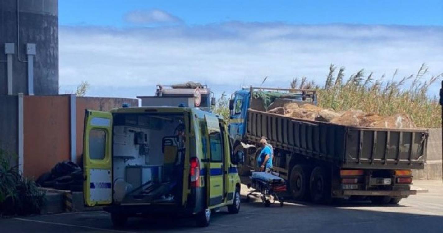 Motorista ferido nas obras do reforço das colunas do Aeroporto da Madeira