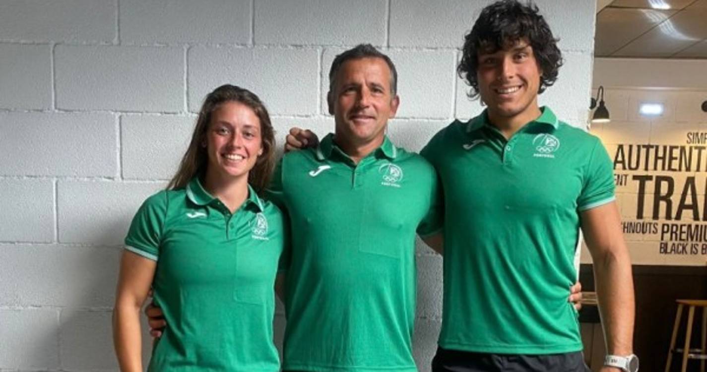 Bernardo Pereira e Décio Chaves nos Jogos Mediterrâneos de Praia