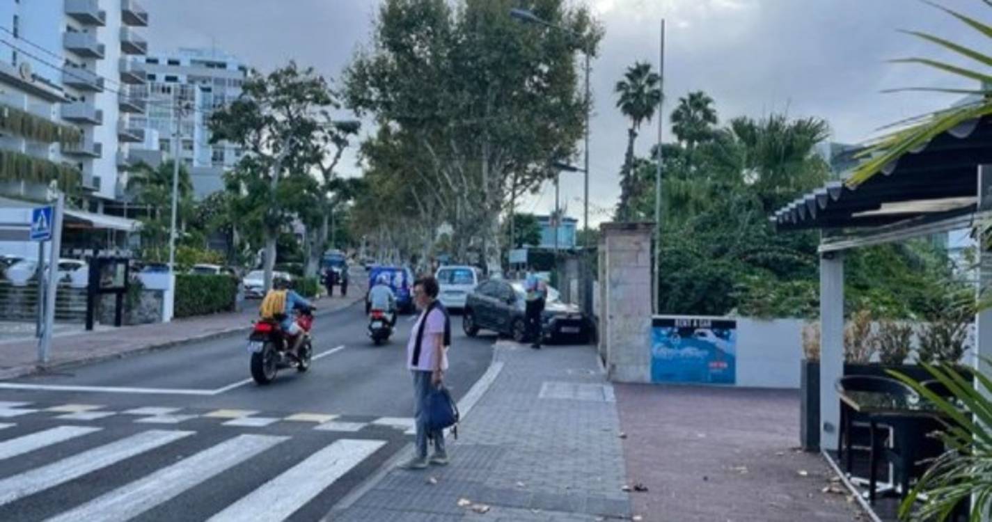 Acidente insólito na Estrada Monumental