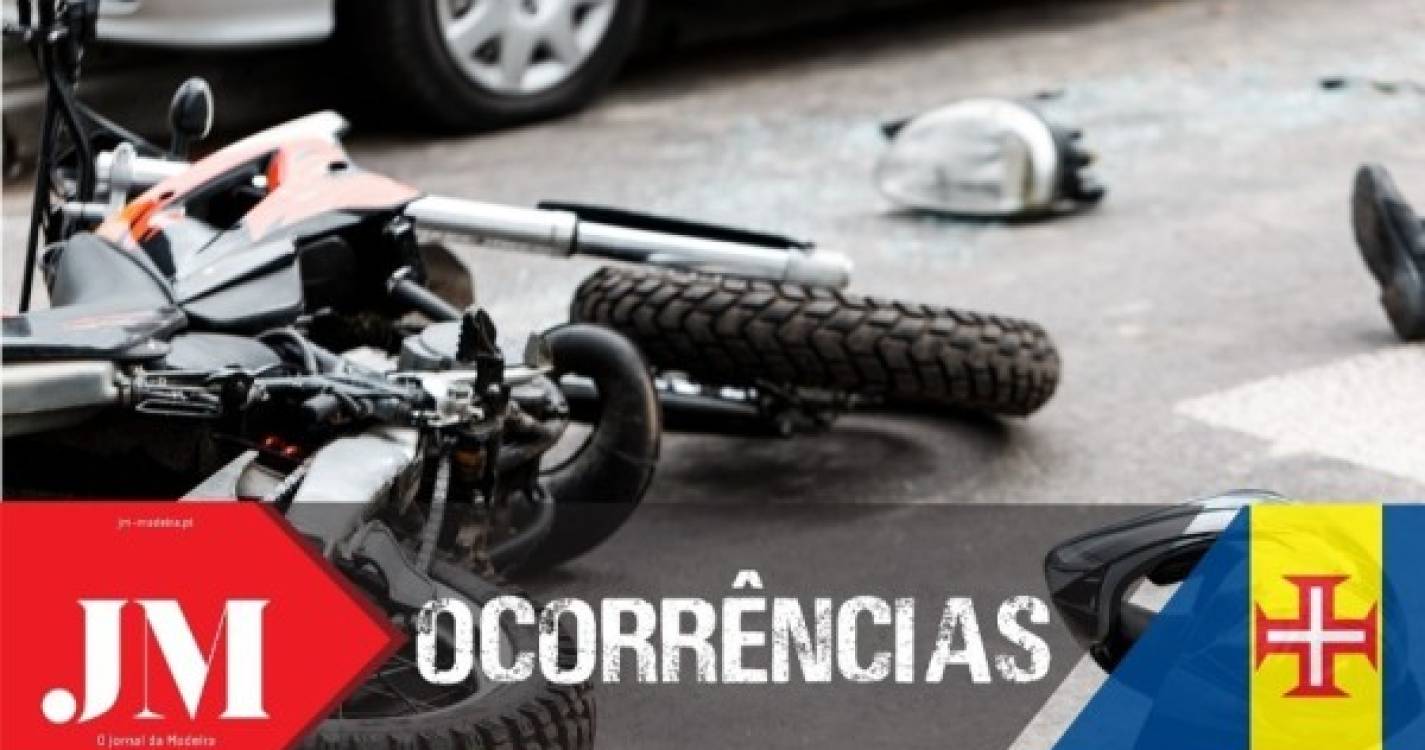 Despiste de mota fere mulher esta manhã no Funchal