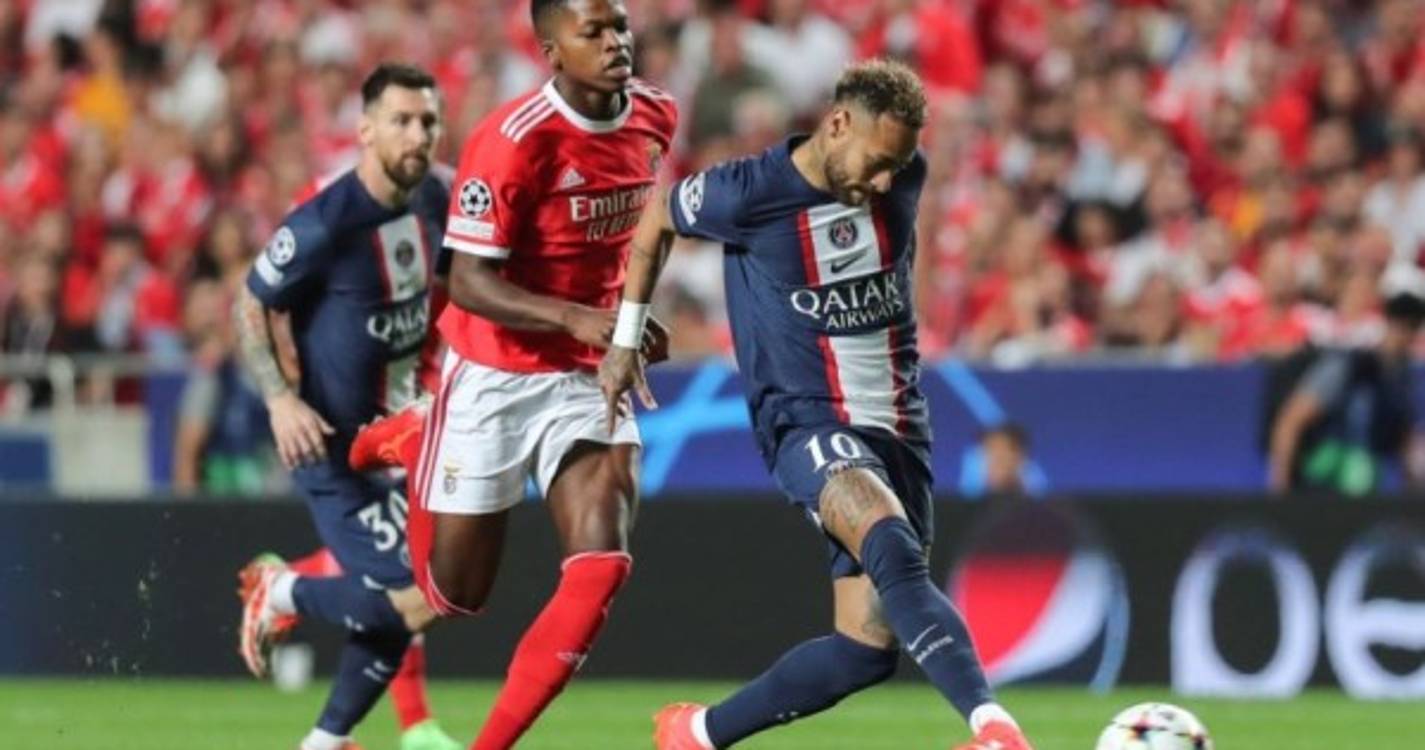Benfica e PSG estão empatados na Luz