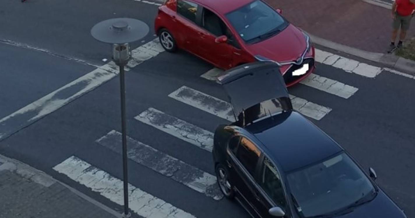 Choque junto à rotunda da Assicom