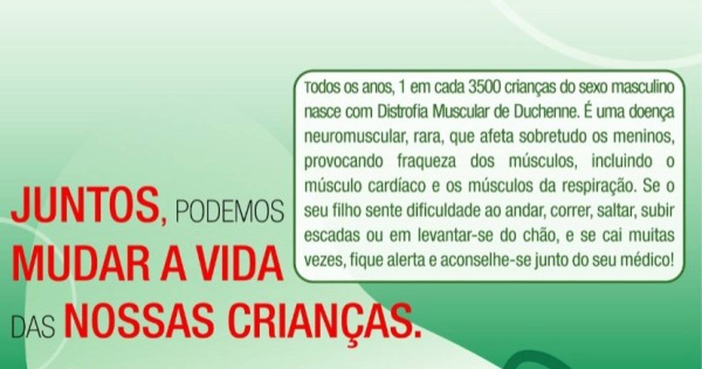 Edifícios portugueses iluminam-se de vermelho pela Distrofia Muscular de Duchenne