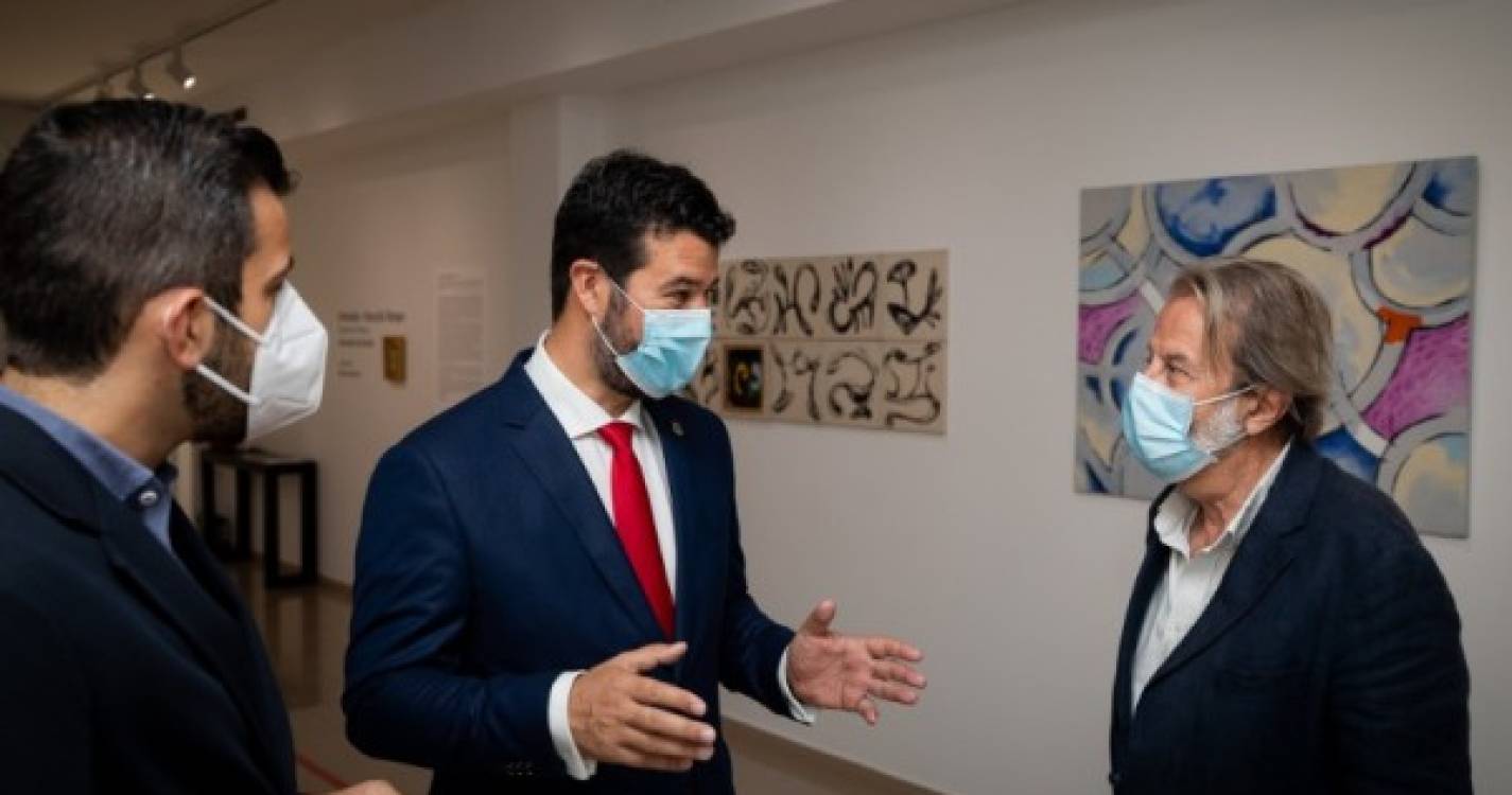 Miguel Silva Gouveia visitou a exposição de Eduardo Freitas na Galeria Marca de Água