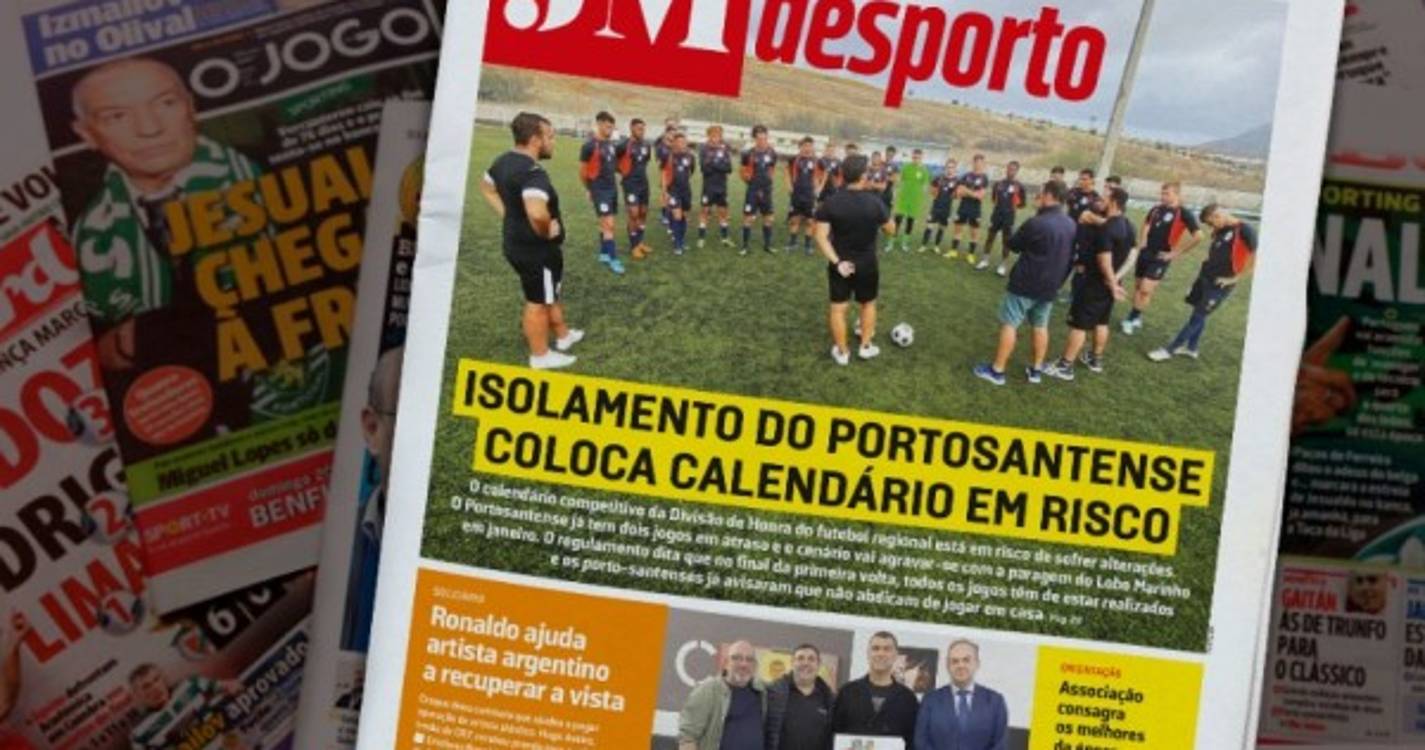 Isolamento do Portosantense coloca calendário em risco