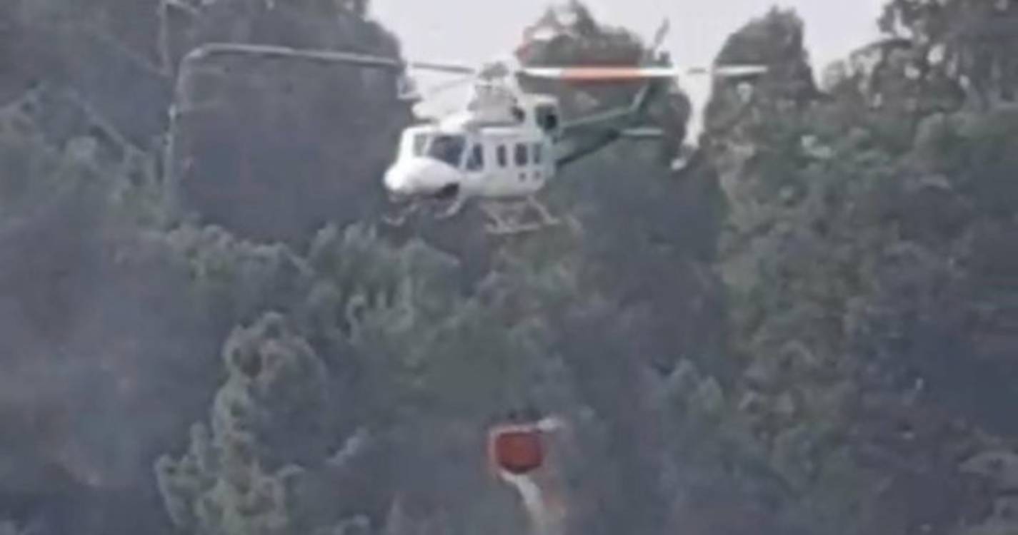 Vídeo mostra helicóptero a abastecer na Calheta (com vídeo)