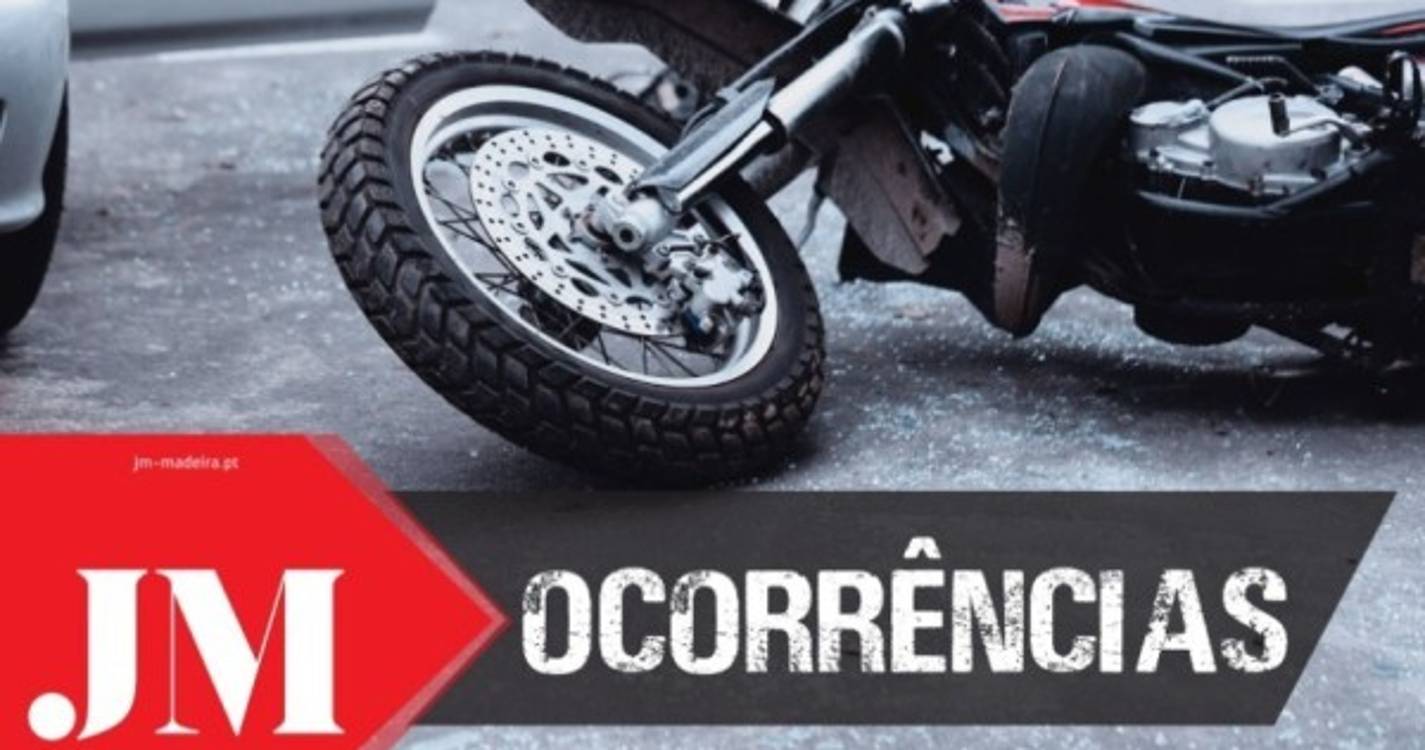Ferido ligeiro num despiste de motorizada nos Lamaceiros