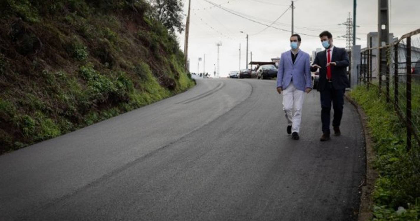 Caminho das Courelas em Santo António foi repavimentado