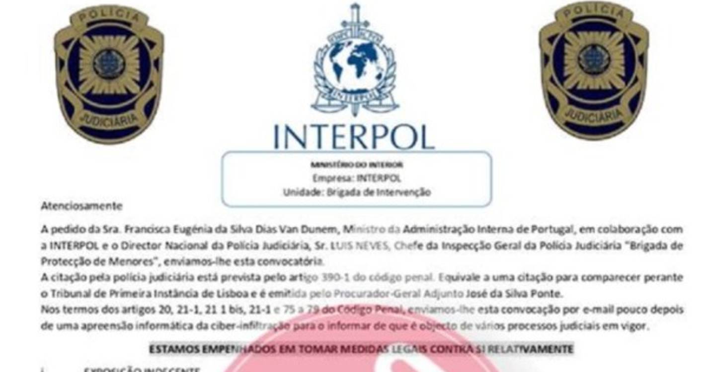 PJ alerta contra tentativa de 'phishing' através de email fraudulento