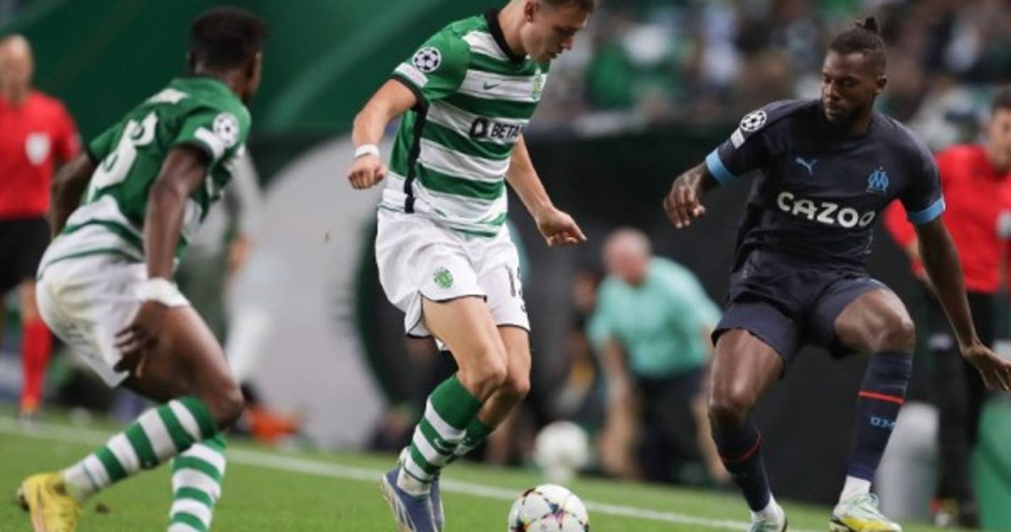 Sporting reduzido a 9 perde novamente diante do Marselha