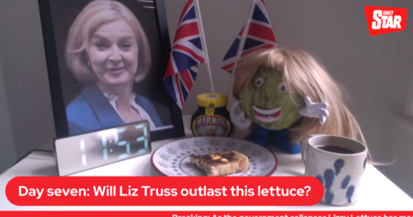 Alface de tabloide britânico vence Liz Truss