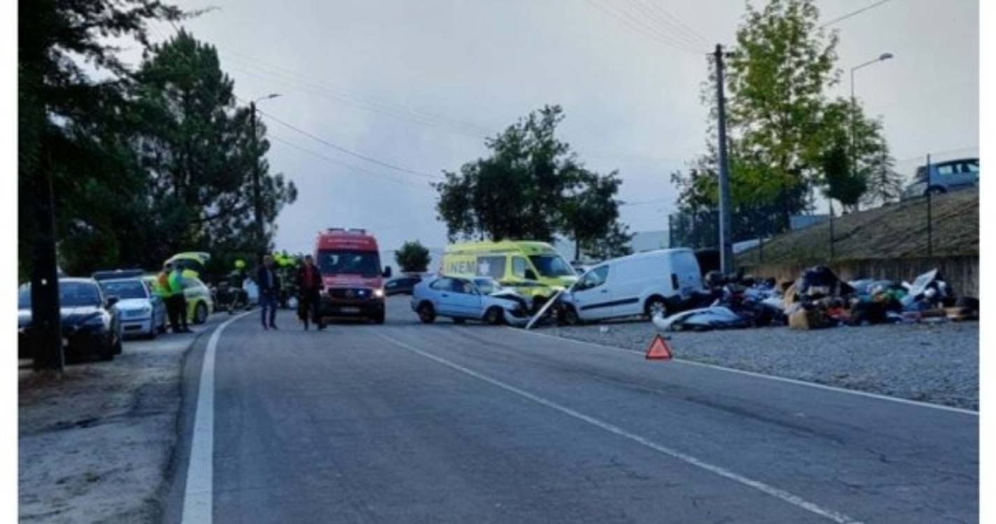 Choque frontal provoca um morto e dois feridos em Felgueiras