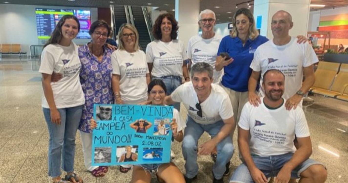 Susana Gomes regressou hoje à Madeira onde tinha amigos e familiares à espera