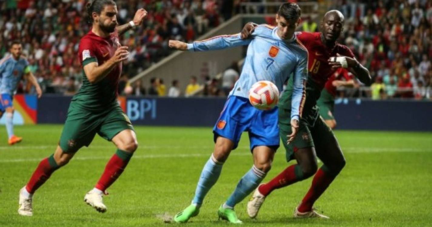 Jogo Portugal - Espanha ainda sem golos