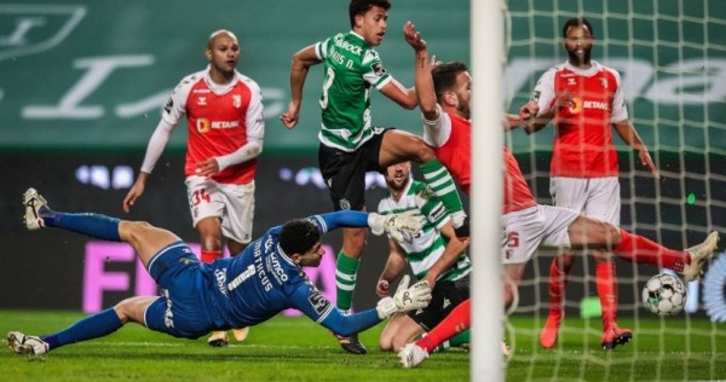 Sporting entra em 2021 a vencer o Braga e reforça liderança da I Liga