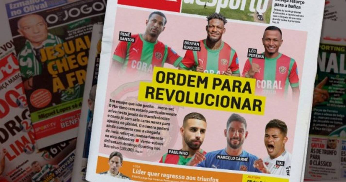 Reforços do Marítimo com ordem para revolucionar