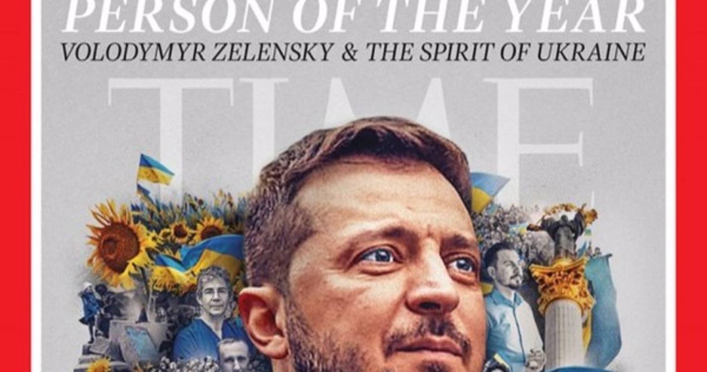 Ucrânia: Revista Time elege Zelensky e "espírito ucraniano" personalidade do ano