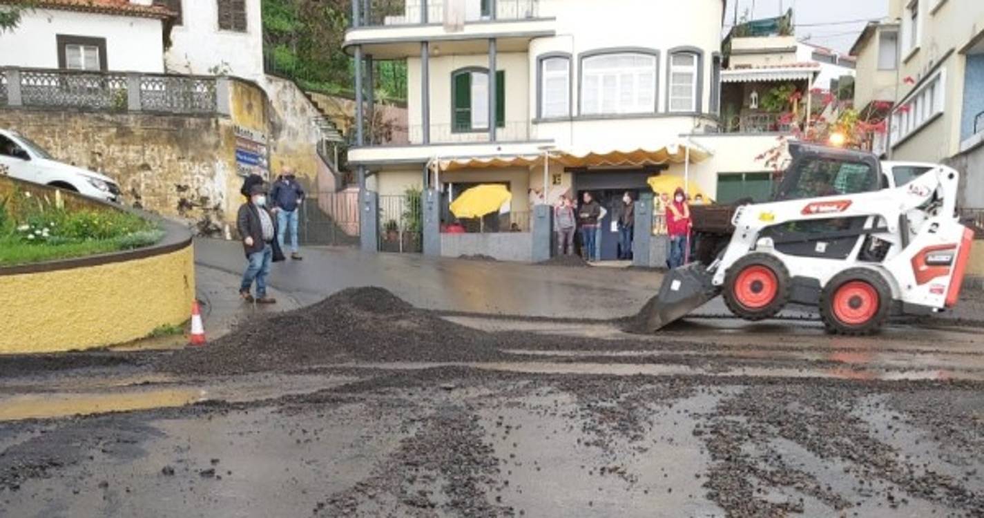 Mau tempo deixa estrada no Imaculado repleta de brita