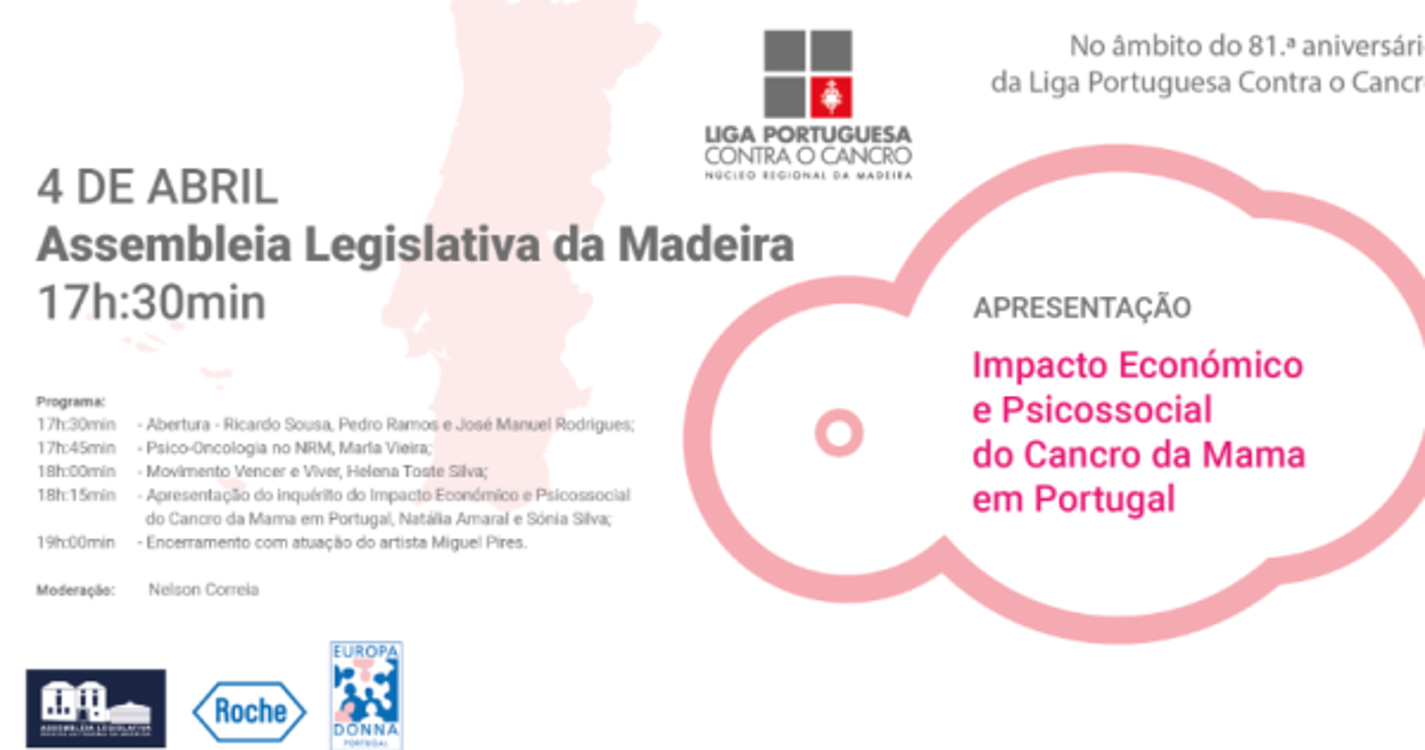 Estudo "Impacto Económico e Psicossocial do Cancro da Mama em Portugal" apresentado na próxima segunda-feira