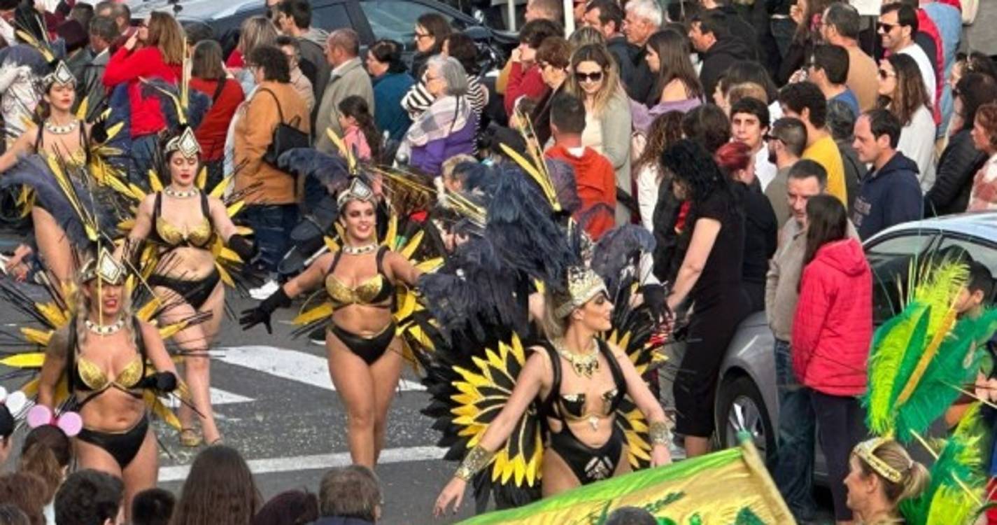 Carnaval com cerca de 700 foliões a desfilar pelas ruas de Santa Cruz (com fotos)