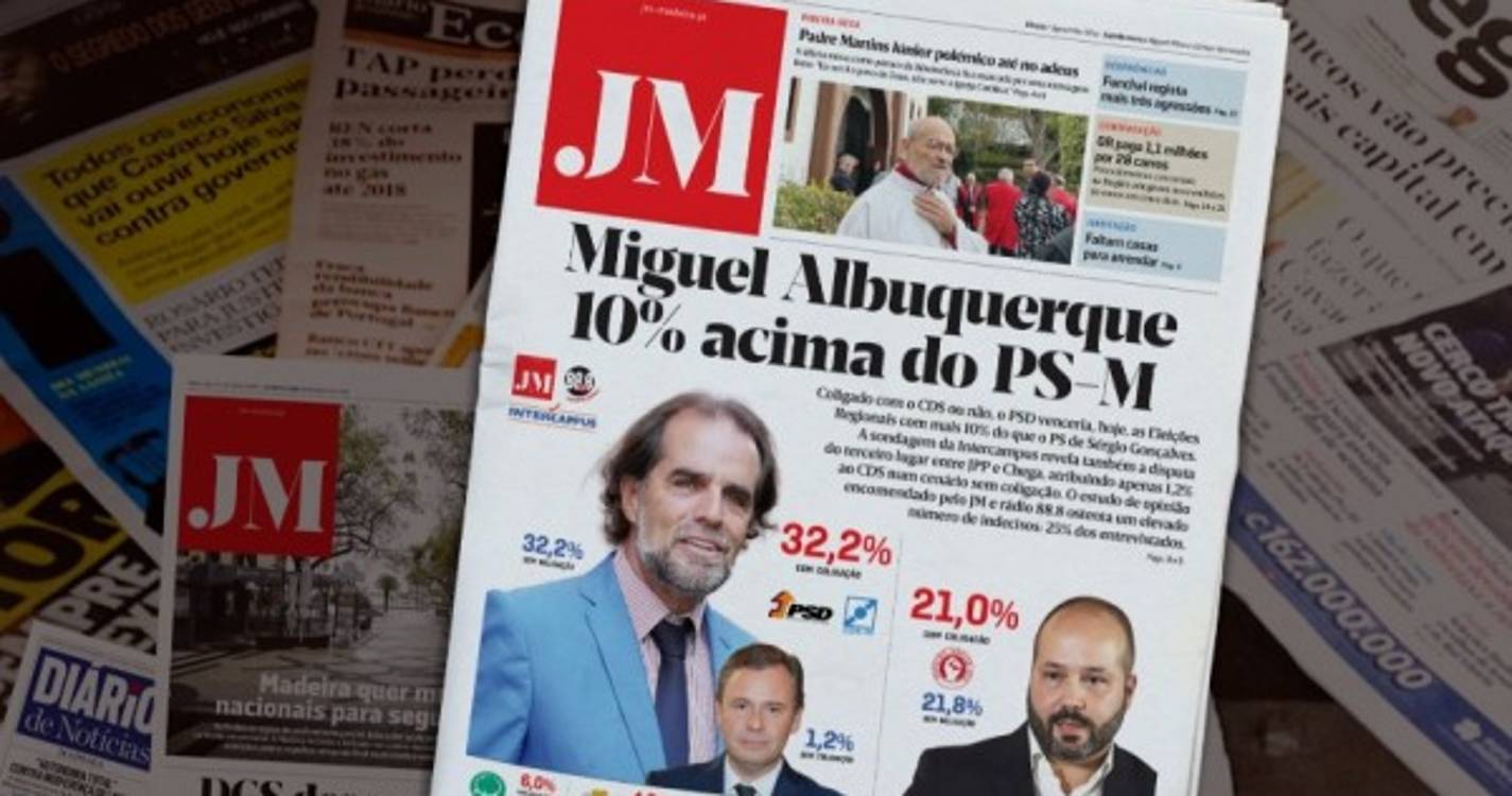 Miguel Albuquerque 10% acima do PS-M