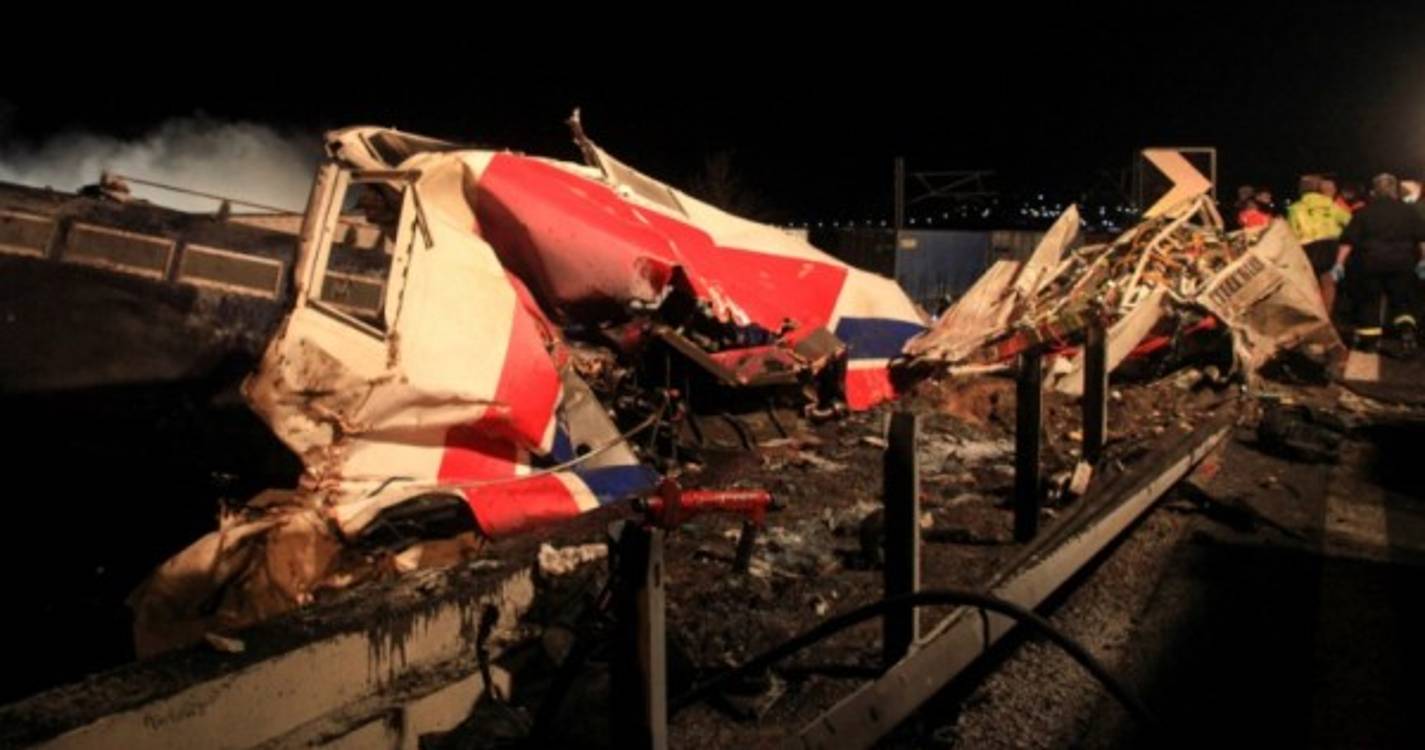 Acidente de comboio na Grécia com 32 mortos