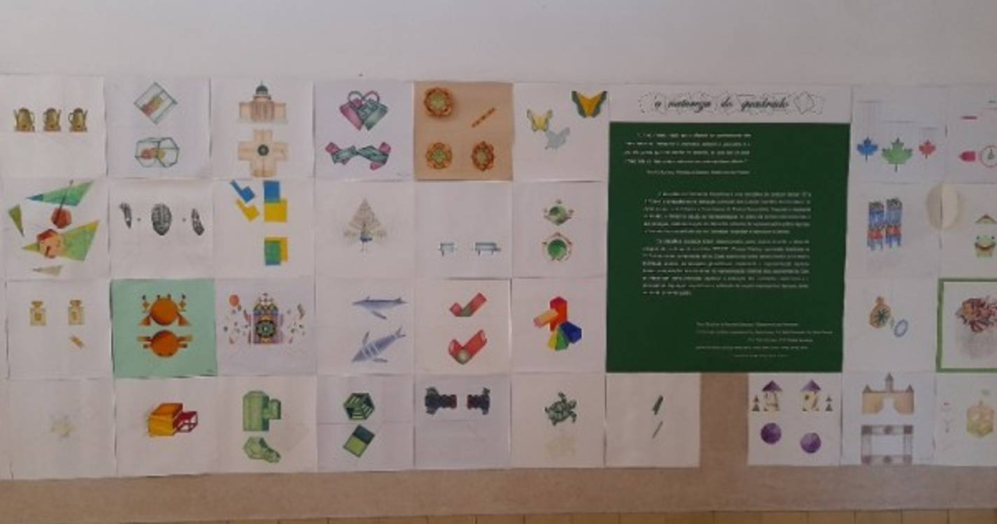 Alunos de Geometria Descritiva da Francisco Franco expõem "a natureza do quadrado"