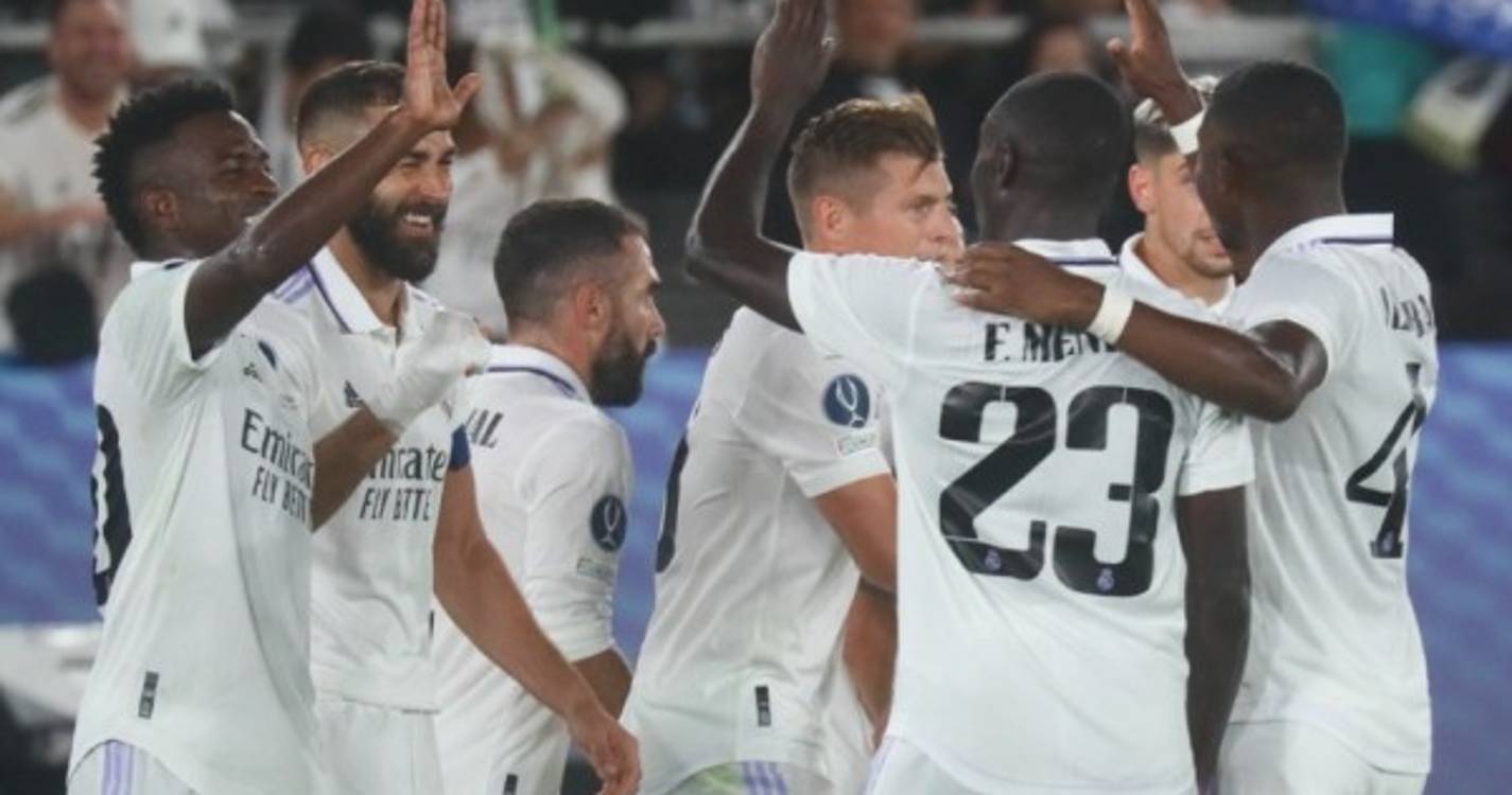 Real Madrid bate Eintracht Frankfurt e conquista quinta Supertaça Europeia