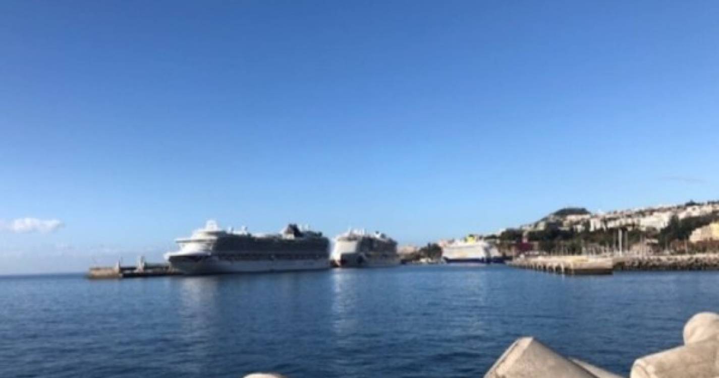 Três navios trouxeram 11.668 pessoas ao Funchal esta segunda-feira