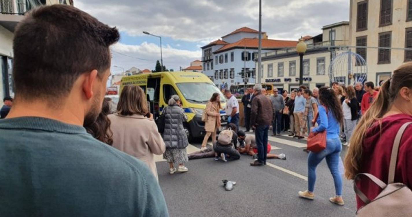 Atropelamento e fuga numa passadeira no Funchal (com fotos)