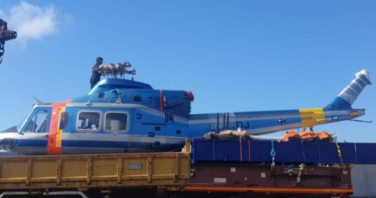 Helicóptero para combater incêndios chegou hoje à Madeira