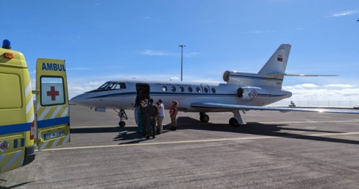 Força Aérea transportou doente entre a Madeira e o continente