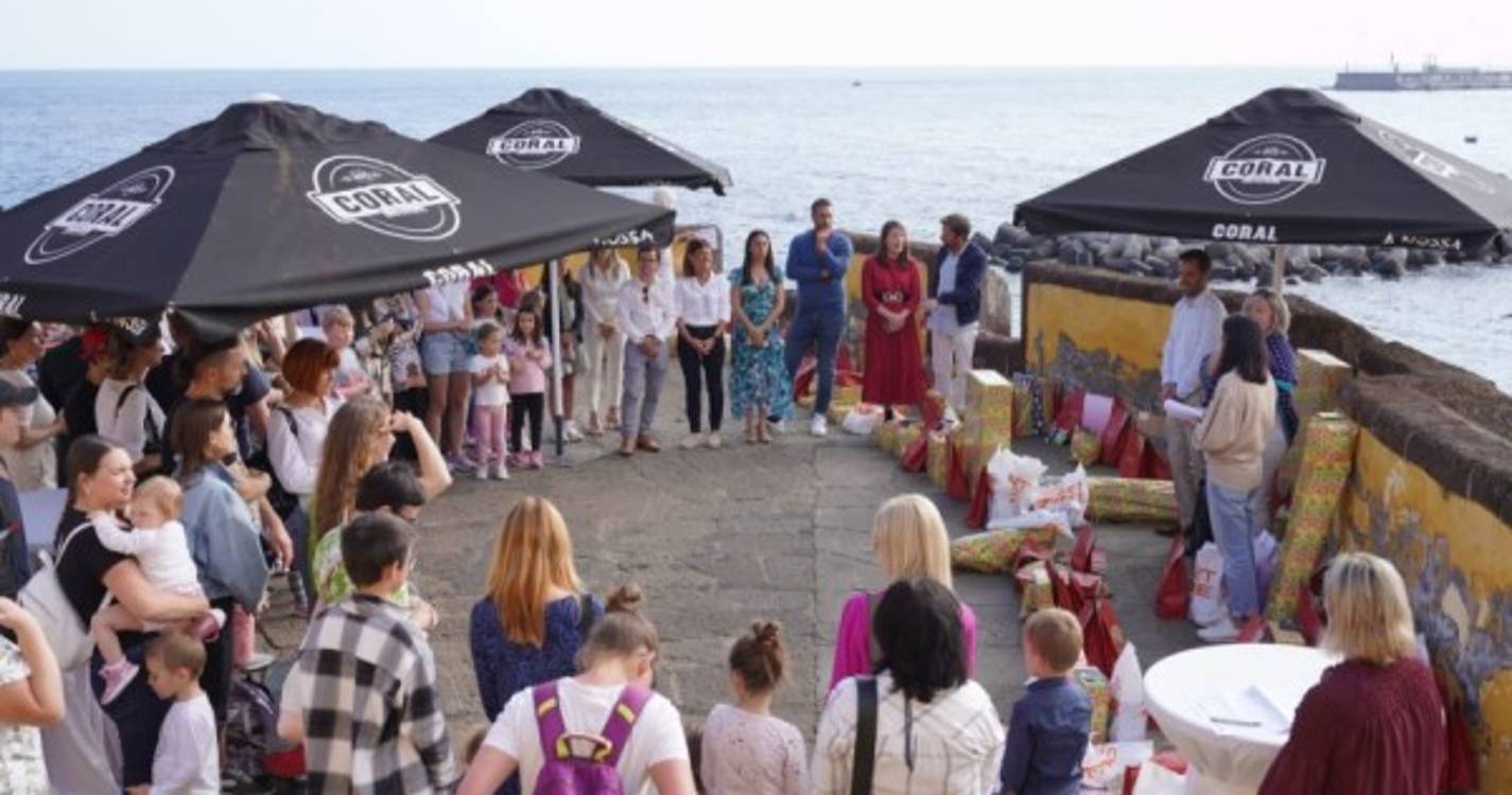 Mais de meia centena de crianças ucranianas a residir na Madeira receberam presentes