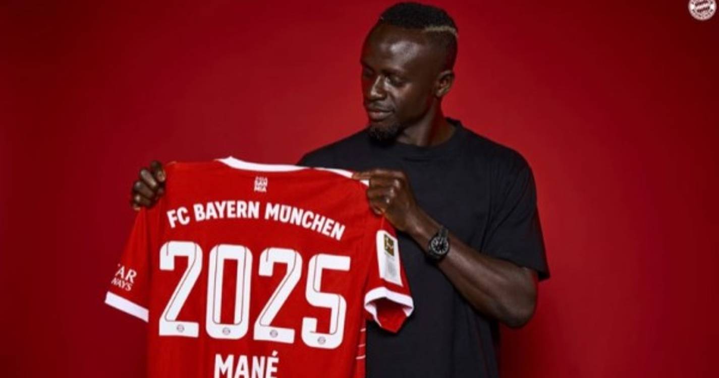 Bayern Munique anuncia a contratação do avançado senegalês Sadio Mané