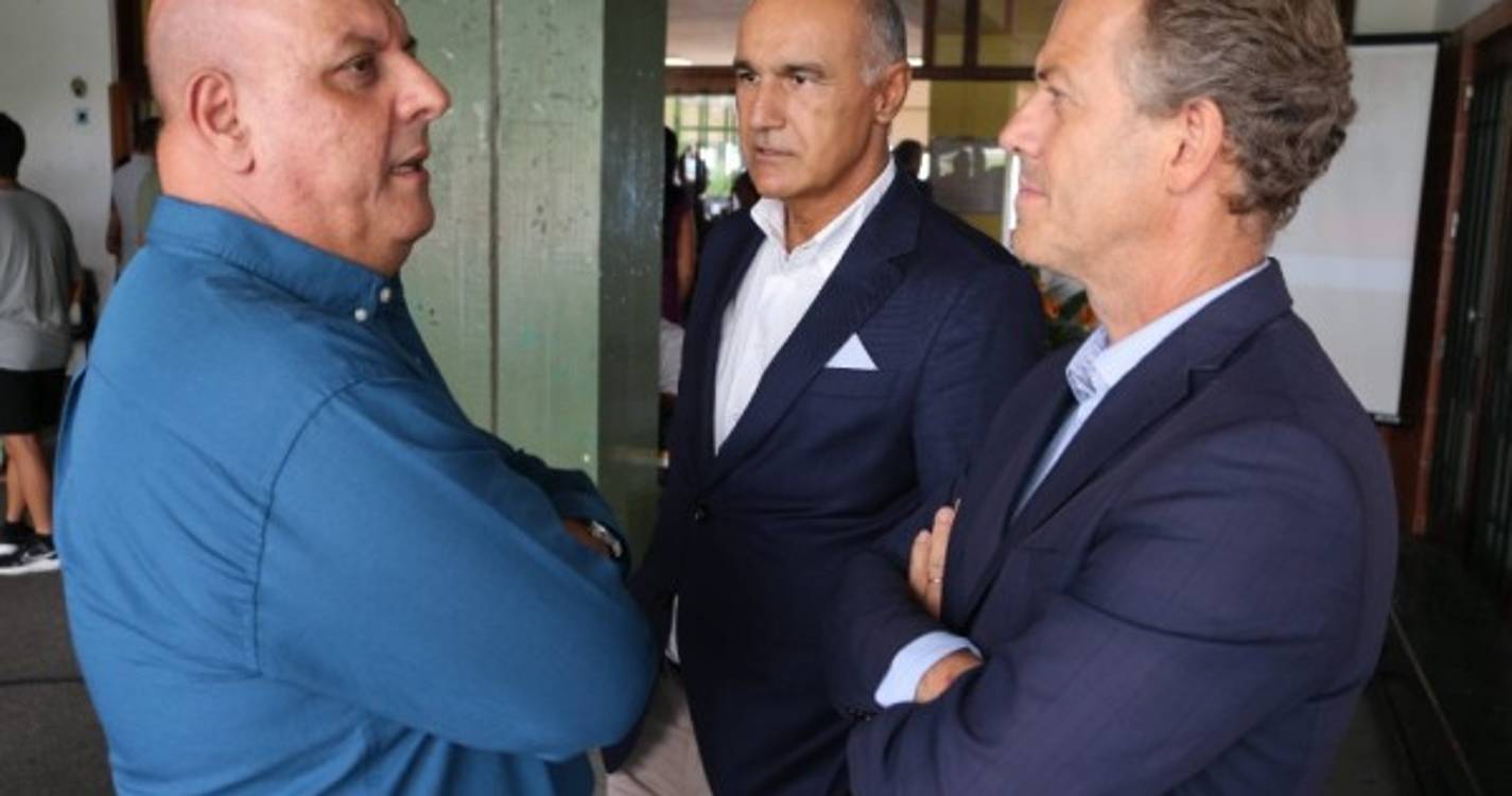 Jorge Carvalho na abertura do ano letivo na Escola Básica e Secundária Dr. Ângelo Augusto da Silva