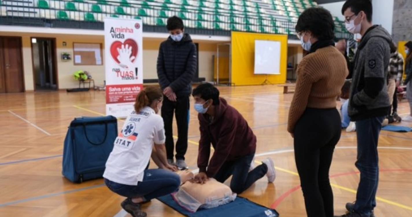 Ação de sensibilização para uma cultura de proteção civil junto da população na placa central