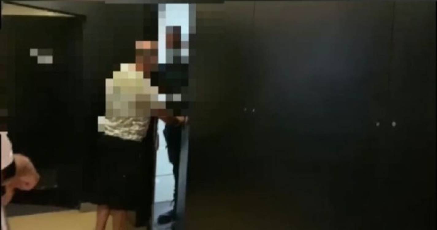 Alegado ladrão preso por seguranças grita por socorro no Centro Comercial Anadia (com vídeo)