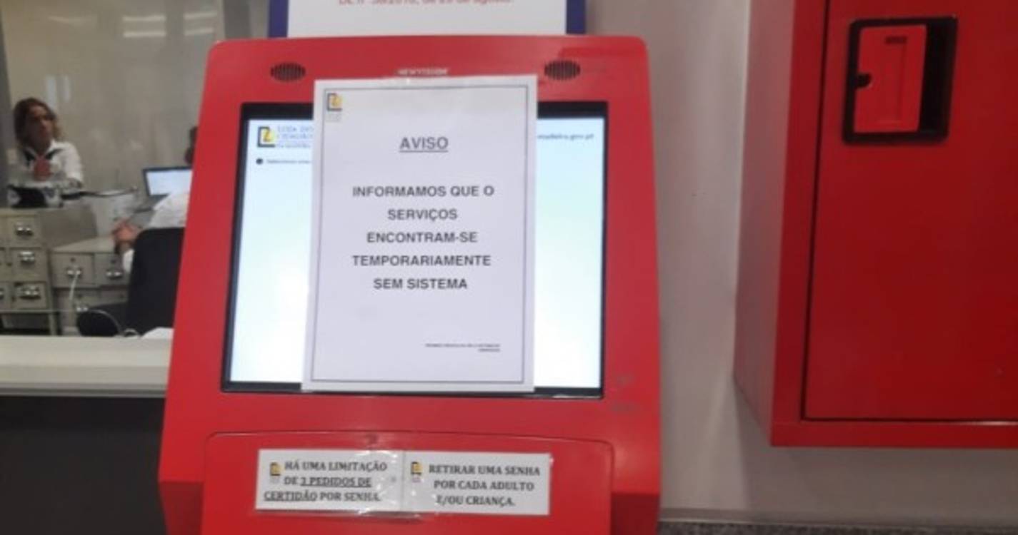 Loja do Cidadão continua com alguns sistemas em baixo