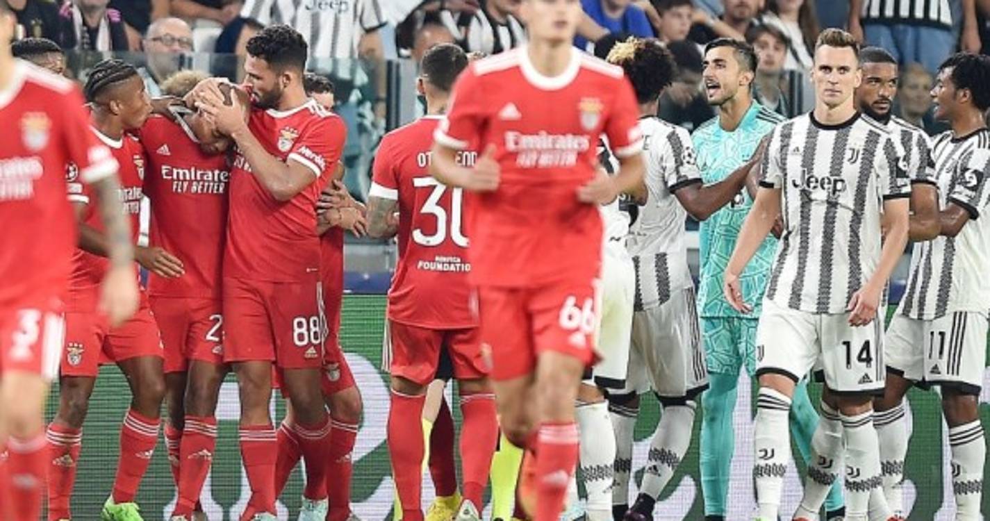 Liga dos Campeões: Benfica vence em Turim